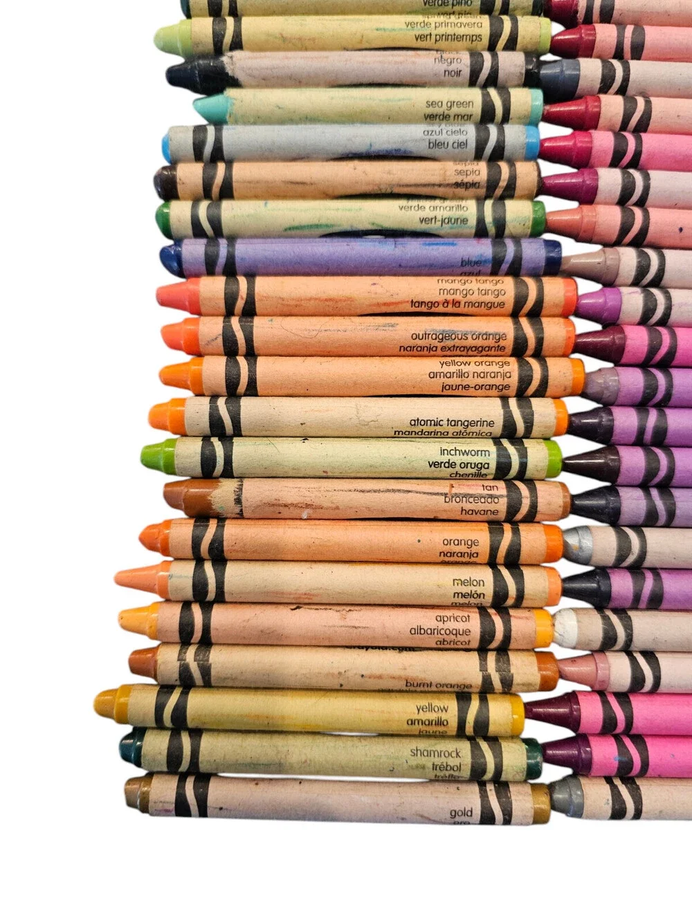Large Lot of 75 Vintage 2004 Crayola Crayons Some Retired Colors Metallic GelFX